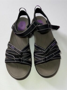 Teva Tirra Women's Sandals, Black/Grey,  Size 9.5